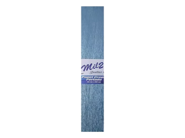 PAPEL CREPE MIL28 PERLADO CELESTE