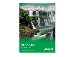 BLOCK A6 ESQUELITA AVON EMBLOCADO 80 HOJAS LISO