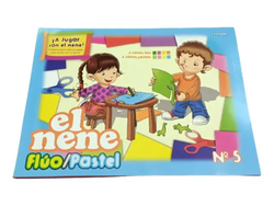 BLOCK DE DIBUJO N5 EL NENE 24 HOJAS FLUO PASTEL