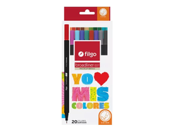 MICROFIBRA FILGO 0.8 ESTUCHE X20 SURTIDO