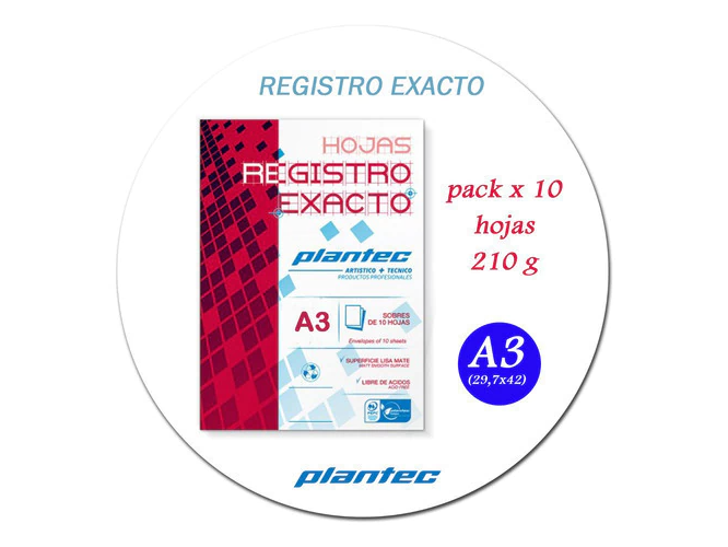 HOJA REGISTRI EXACTO A3 (297X420) de 210 grs – blanco liso
