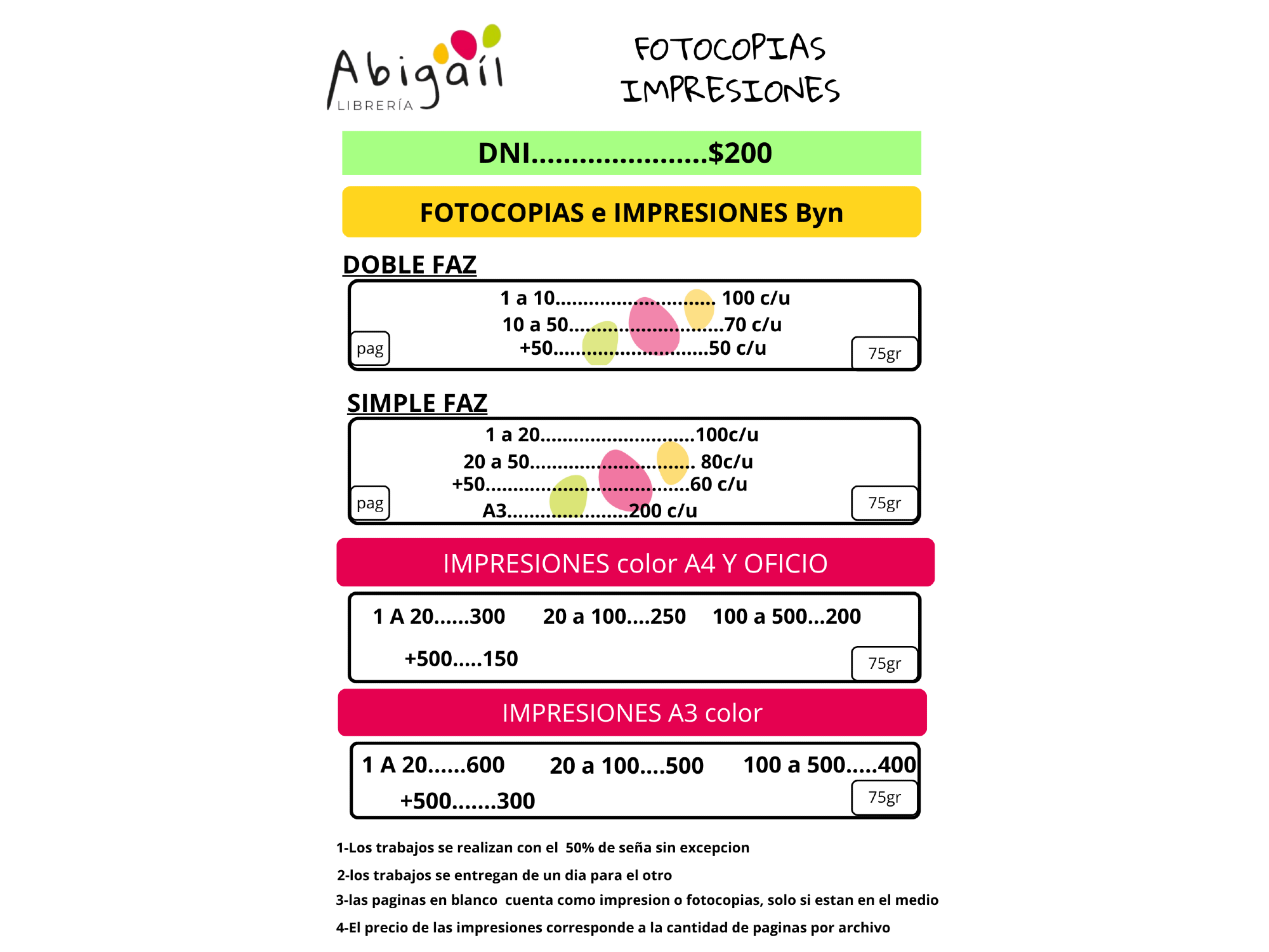 FOTOCOPIAS E IMPRESIONES
