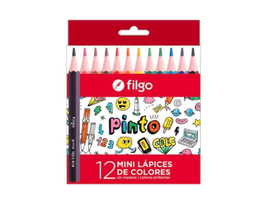 LAPIZ COLOR FILGO PINTO CORTO X12