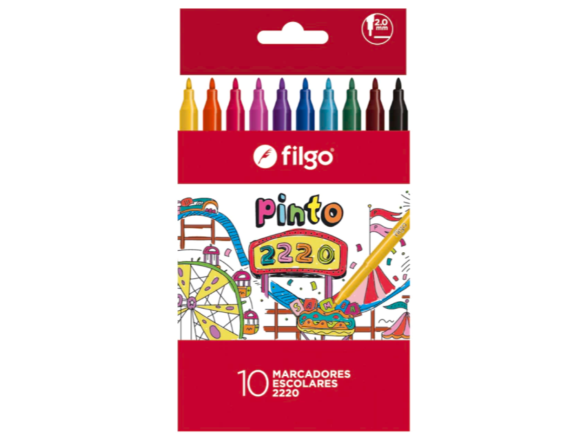 MARCADOR ESCOLAR FILGO PINTO 2220 X10