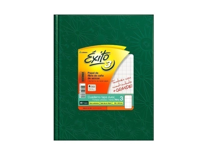 CUADERNO EXITO N3 TD 48hj CUADROS GRANDE