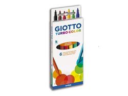 MARCADOR GIOTTO TURBO COLOR X6