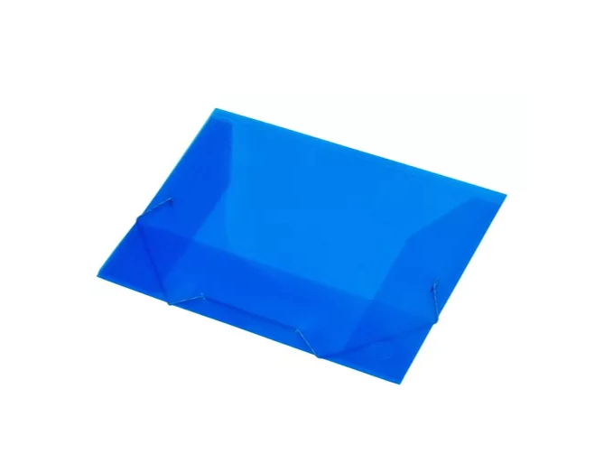 CARPETA 3 SOLAPAS OFICIO AVIOS PP CON ELASTICO AZUL