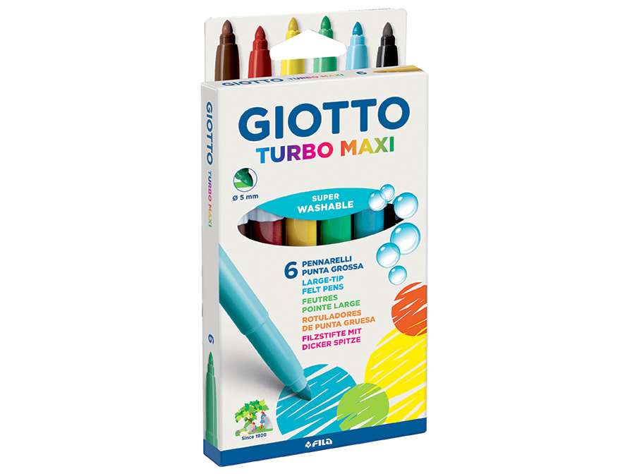 MARCADORES GIOTTO TURBO MAXI X 6