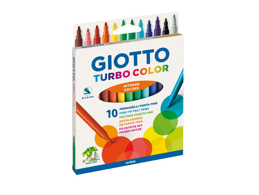 MARCADOR GIOTTO TURBO COLOR X10