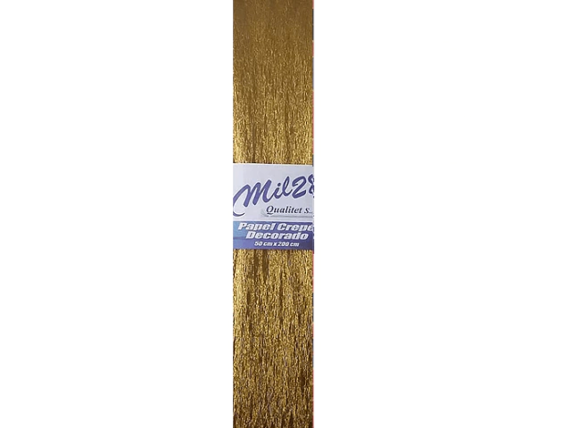 PAPEL CREPE MIL28 PERLADO ORO