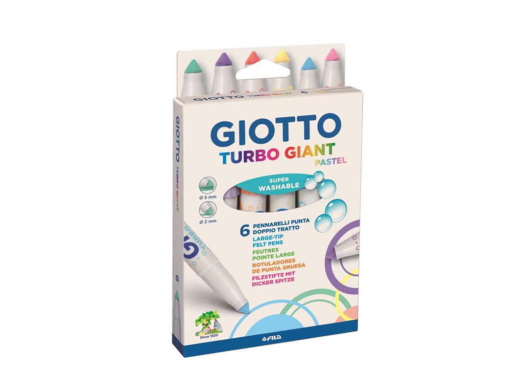 MARCADOR GIOTTO GIANT PASTEL X6