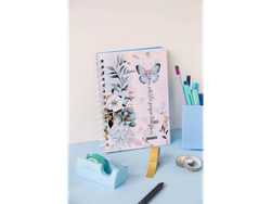 CUADERNO A5 T/Dura x 80 Hj. anillo doble alambre -TIEMPO