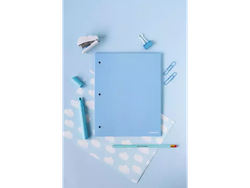 Carpeta N3 dos tapas CELESTE pastel - BP