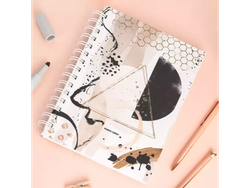 CUADERNO A5 T/Dura x 80 Hj. anillo doble alambre TRIANGULAR