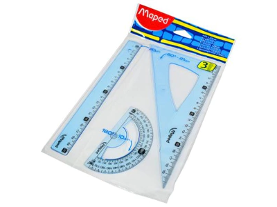 SET REGLAS MAPED 3 PIEZAS 20CM