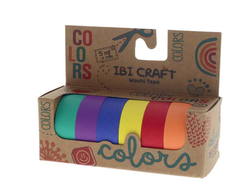 CINTA ADHESIVA IBICRAFT WASHI RAINBOW 5MT X6