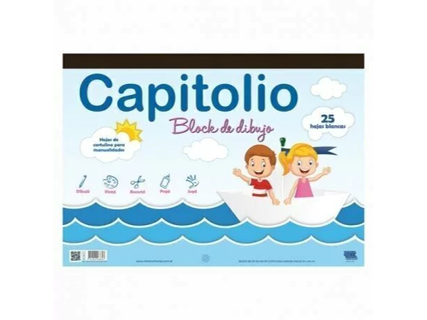 BLOCK DIBUJO N5 CAPITOLIO BLANCO X24HJ