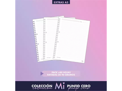 Repuesto A5 PUNTO CERO CUADRICULADO x 80hjs de 90g