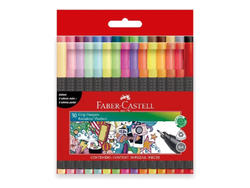 MICROFIBRA FABER FINEPEN 0.4MM ESTUCHE SURTIDO X30