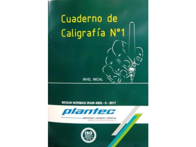 CUADERNO PLANTEC CALIGRAFIA VERDE ART. 19951