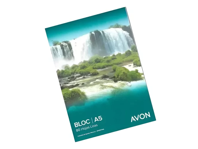 BLOCK A5 AVON EMBLOCADO 80 HOJAS LISO