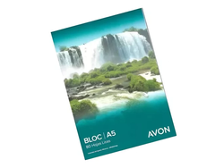 BLOCK A5 AVON EMBLOCADO 80 HOJAS LISO