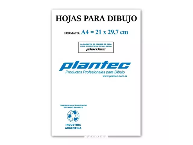 HOJA DE DIBUJO PLANTEC A4 X10 142 grs