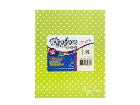 CUADERNO TRIUNFANTE N1 ALUNAR RAYADO 48HJ