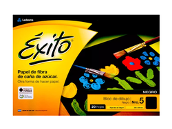 BLOCK DIBUJO EXITO N5 NEGRO X24HJ