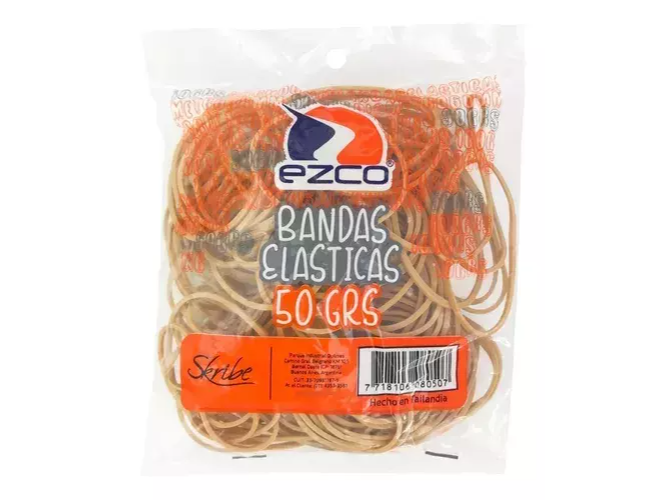 BANDA ELASTICA EZCO 38 MM 50 GRAMOS BOLSA