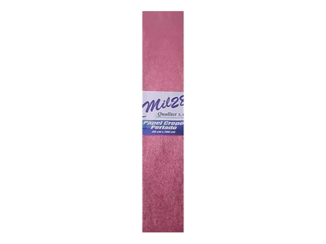 PAPEL CREPE MIL 28 PERLADO ROSA