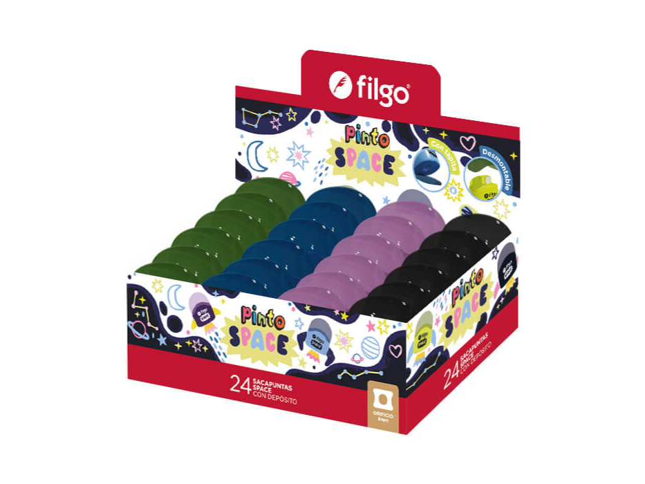 SACAPUNTAS FILGO PINTO SPACE C/DEPOSITO