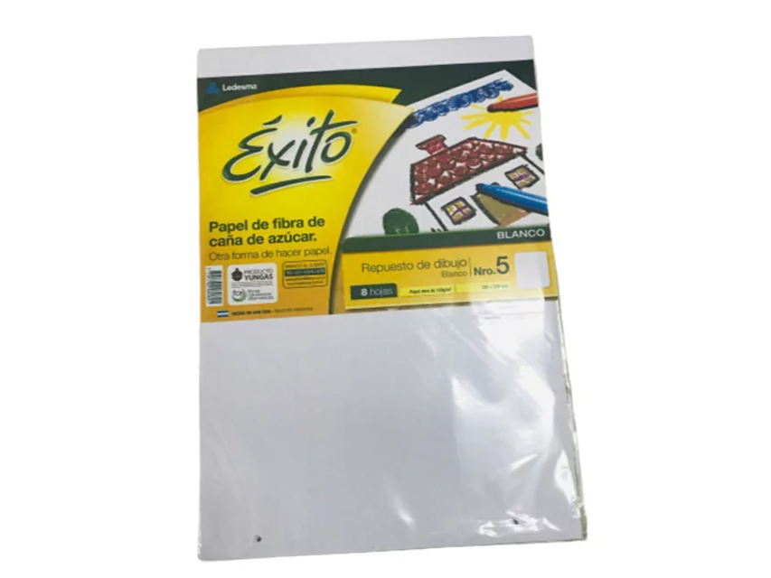 REPUESTO DE DIBUJO N5 EXITO BLANCO 8Hj