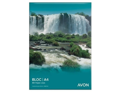 BLOCK A4 AVON EMBLOCADO 80 HOJAS LISO