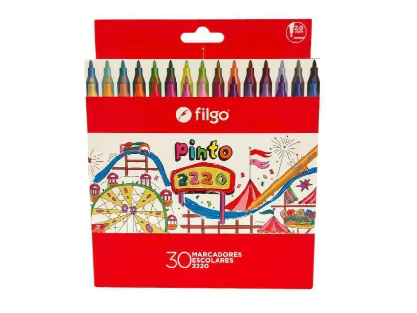 MARCADOR ESCOLAR FILGO PINTO 2220 X30