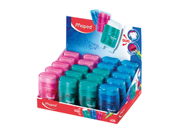 SACAPUNTAS MAPED + GOMA CONNECT TRASLUCIDO