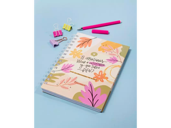 CUADERNO A5 BE POSITIVE T/Dura x 100 Hj. anillo doble alambre -IMAGINAS