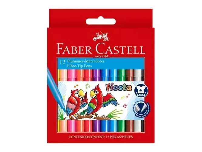 MARCADOR ESCOLAR FABER CASTELL FIESTA 45 X12