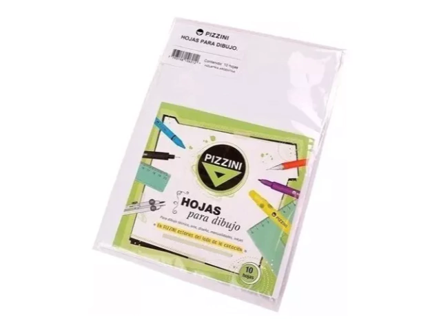 HOJAS DE DIBUJO PIZZINI 106GRS 29.7 X 42 A3 X 10