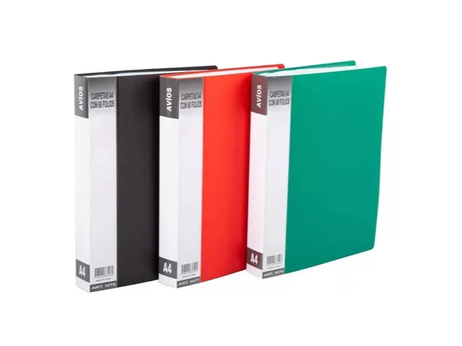 CARPETA CON FOLIOS 40 AVIOS A4