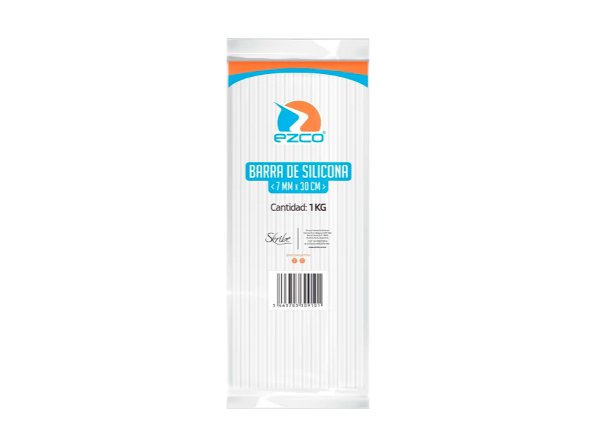 REPUESTO BARRA SILICONA EZCO 7MM X 30 CM x UNIDAD