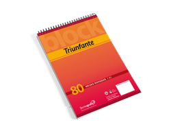 block espiralado a5 Triunfante 80 hojas rayado
