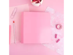 Carpeta N3 3 anillos ROSA PASTEL - BP