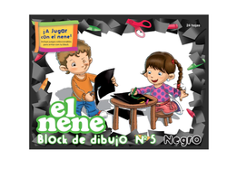 BLOCK DIBUJO EL NENE N5 NEGRO X24HJ