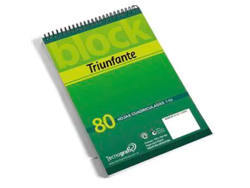 BLOCK ESPIRAL TRIUNFANTE A6 ESQUELITA CUADRICULADO