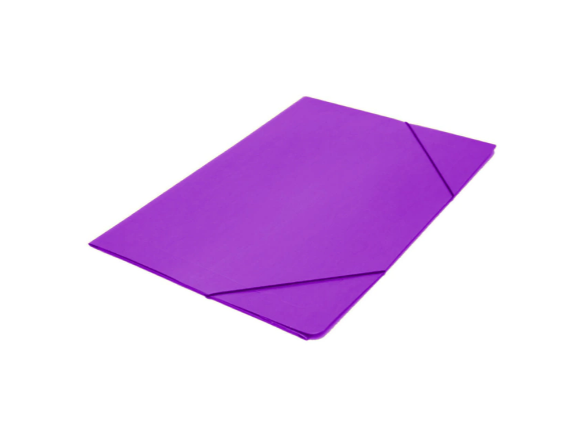CARPETA 3 SOLAPAS OFICIO AVIOS CARTON CON ELASTICO