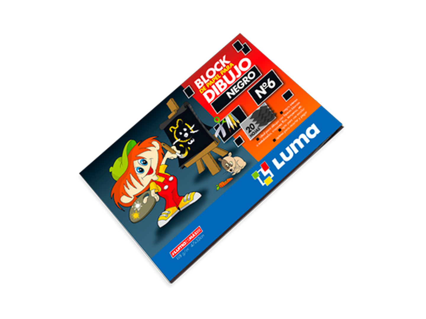 BLOCK N6 LUMA X 20 HOJAS NEGRO