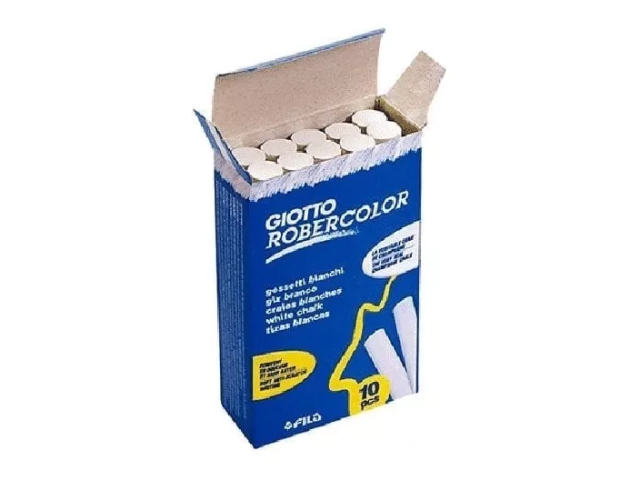 TIZA GIOTTO ROBERCOLOR BLANCA X10
