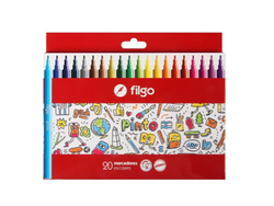 MARCADOR ESCOLAR FILGO PINTO 2220 X20