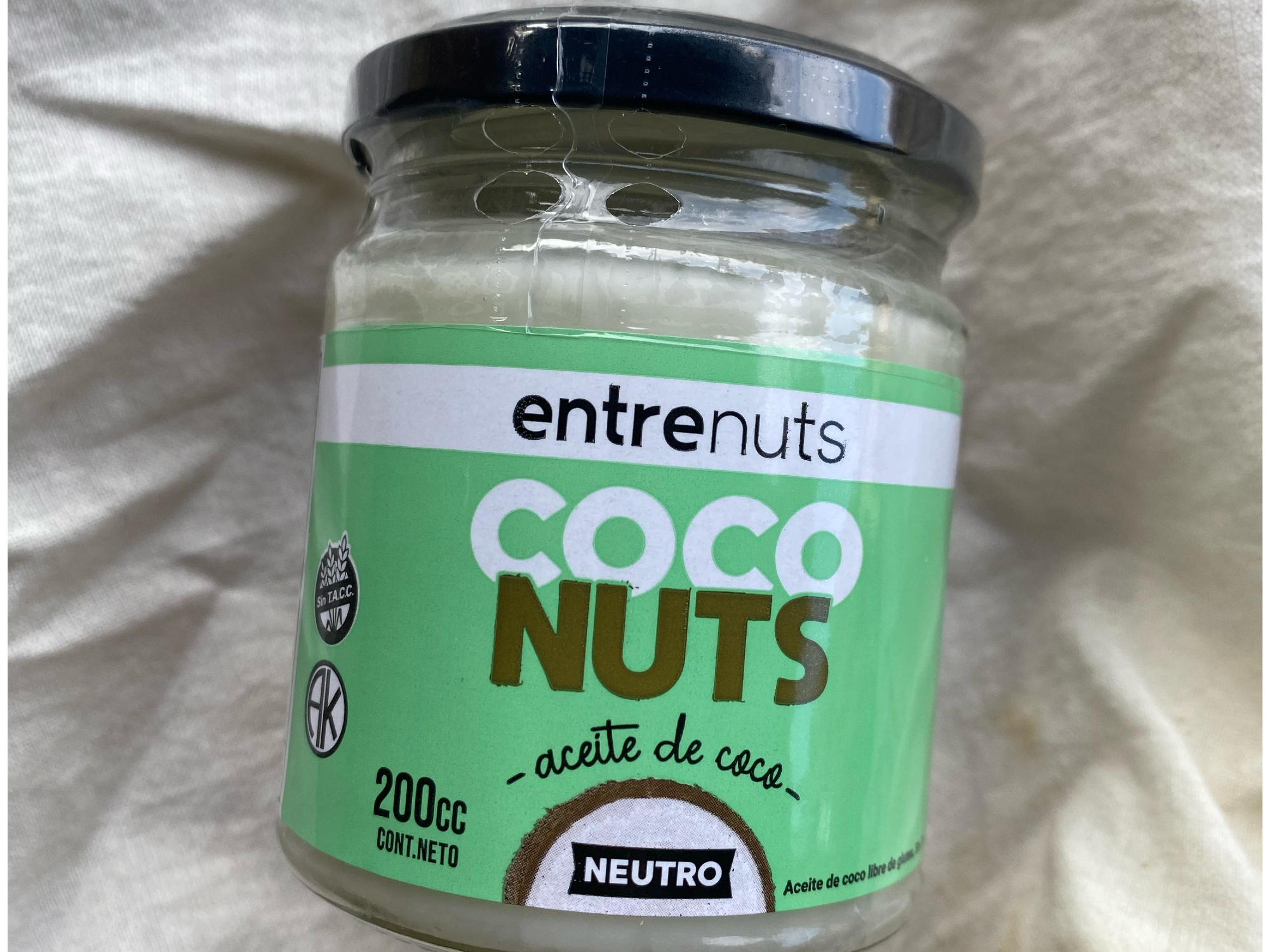 Aceite de coco neutro  "Entre Nuts"